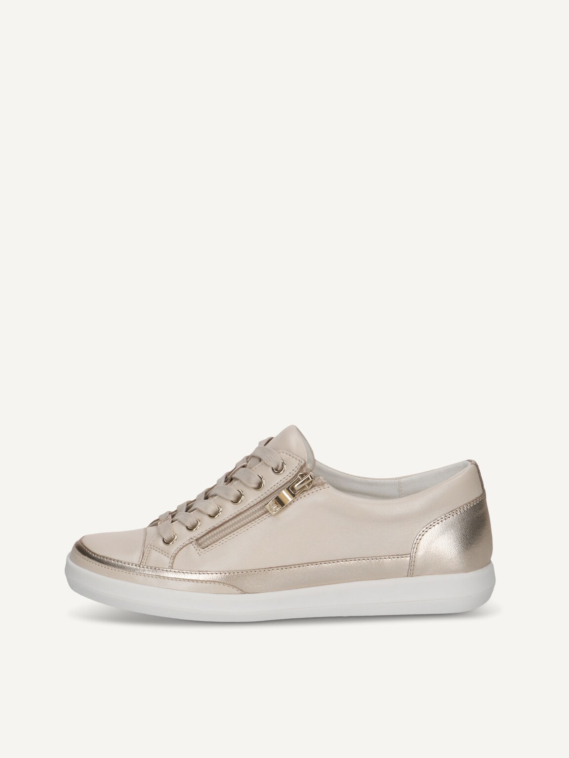 Caprice, Leather Sneaker - metallic CREAM COMB, image 2 of 5