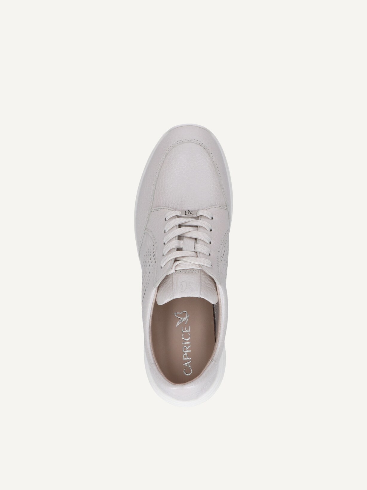 Caprice, Basket en cuir - blanc PEARL PER.DEER, image 4 sur 5