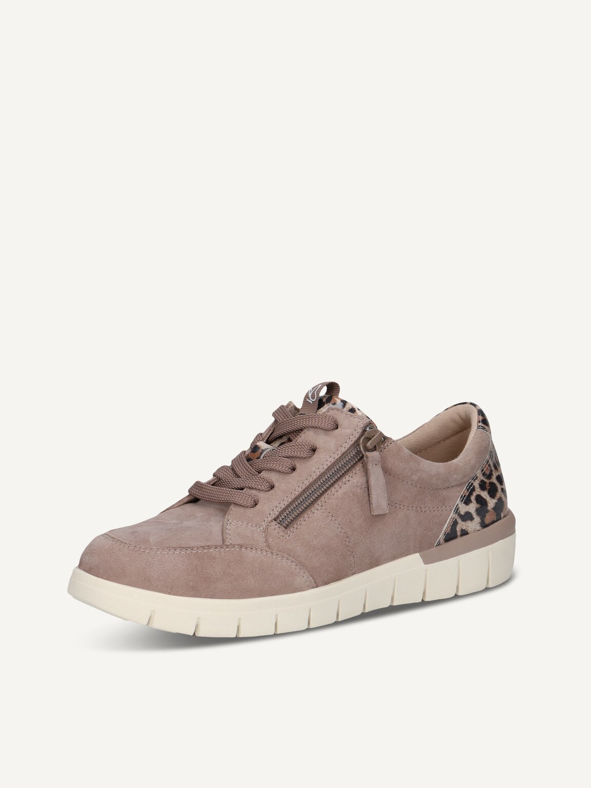 Caprice, Leather Sneaker - beige TAUPE COMB, image 1 of 6