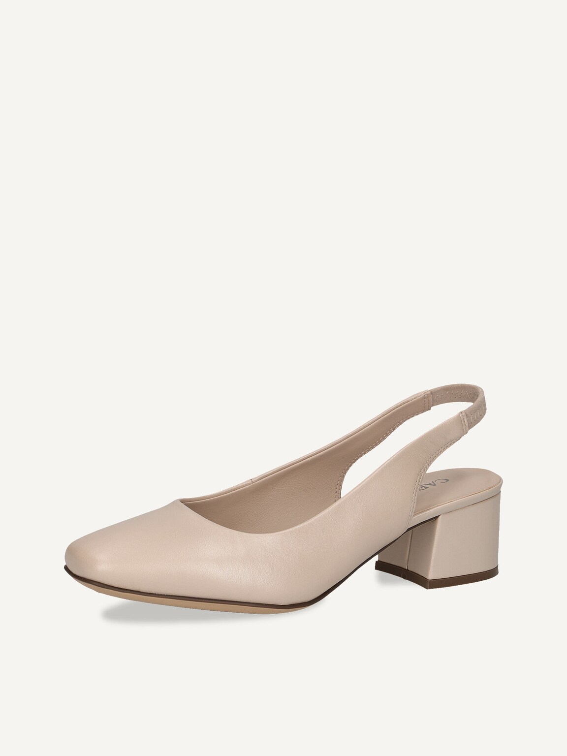 Caprice, Leather sling pumps - beige BEIGE PERLATO, image 1 of 5