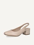 Not selected, Caprice, Leather sling pumps - beige BEIGE PERLATO