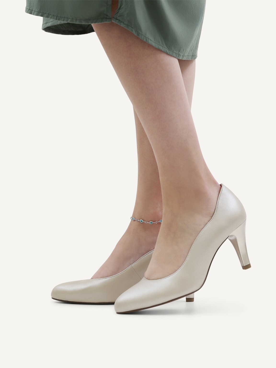 Caprice, Leather Pumps - grey STONE PERLATO, image 2 of 6