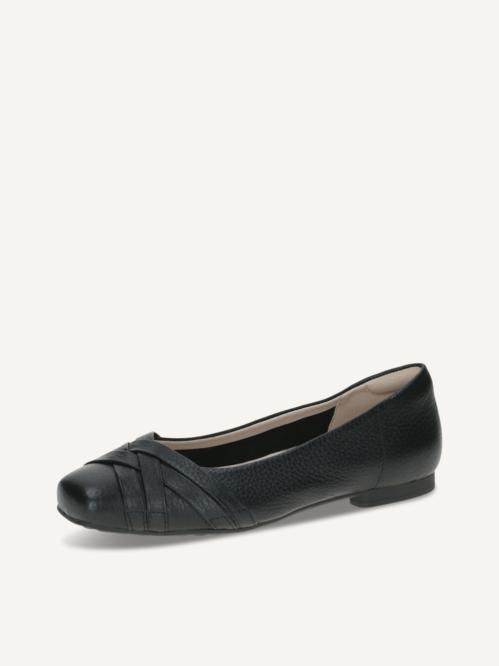 Caprice, Ballerine en cuir - noir BLACK DEER, image 2 sur 5