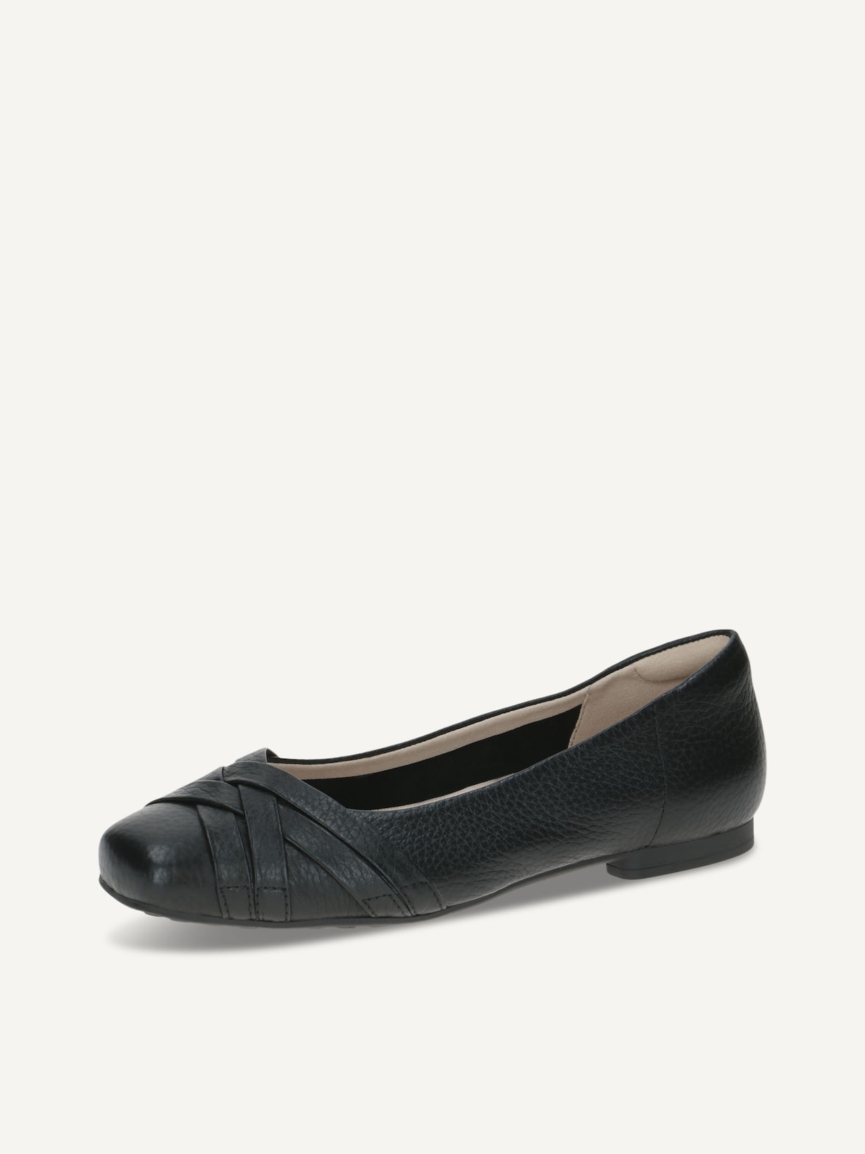 Caprice, Ballerine en cuir - noir BLACK DEER, image 2 sur 5