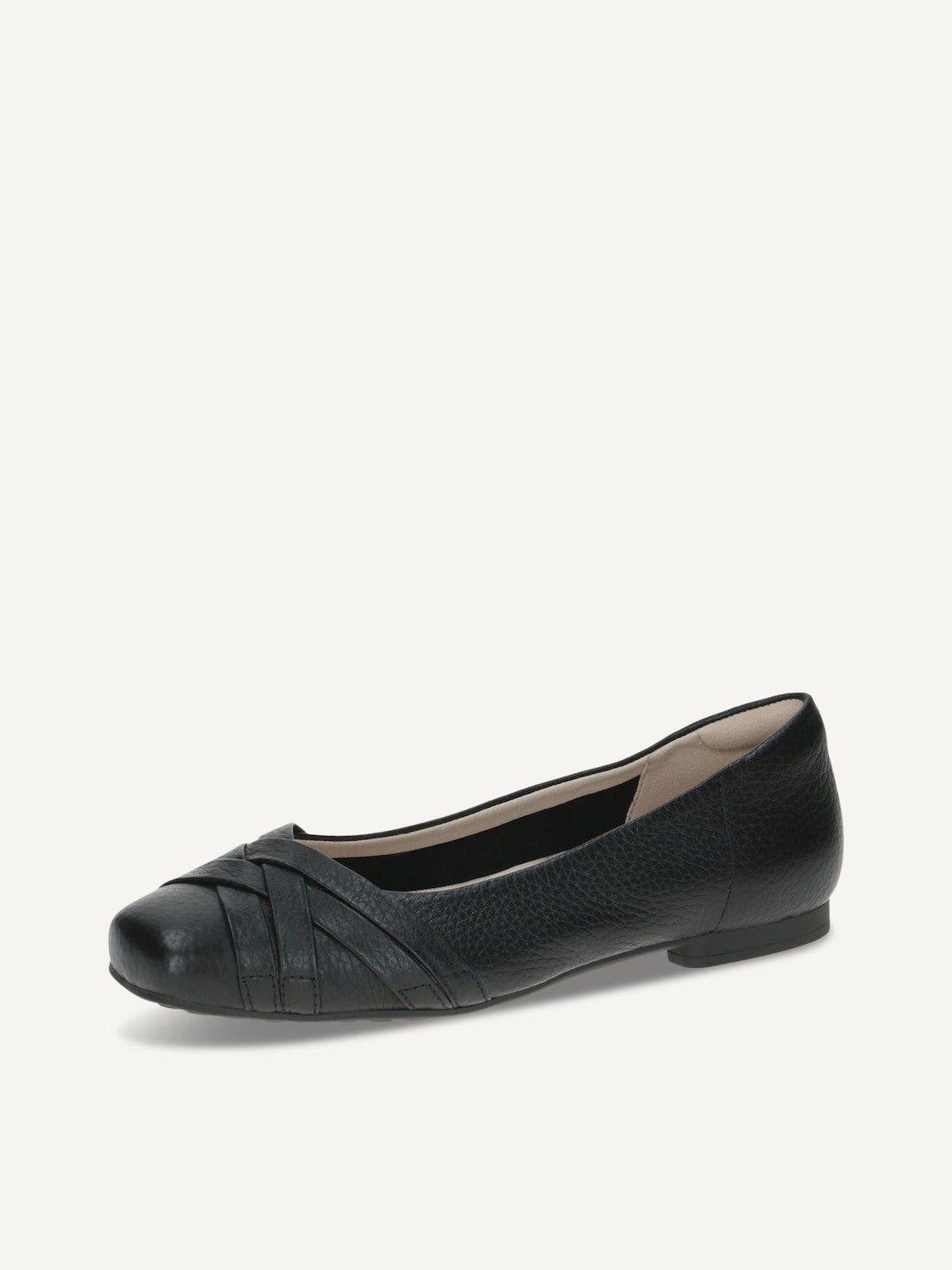Caprice, Leather Ballerina - black BLACK DEER, image 1 of 5