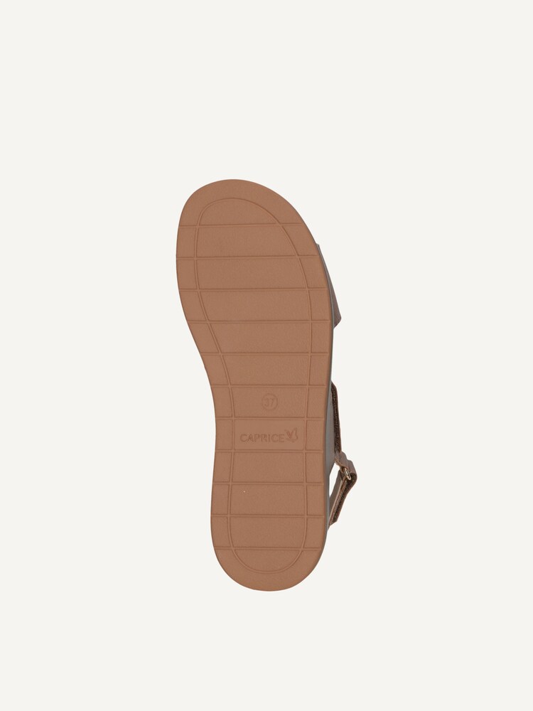 Caprice, Leather Sandal - brown TAUPE METALLIC, image 5 of 6