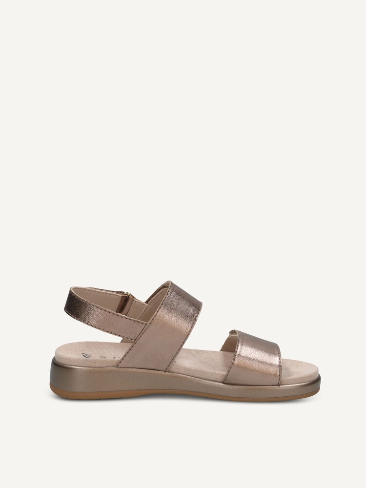 Caprice, Leather Sandal - brown TAUPE METALLIC, image 4 of 6