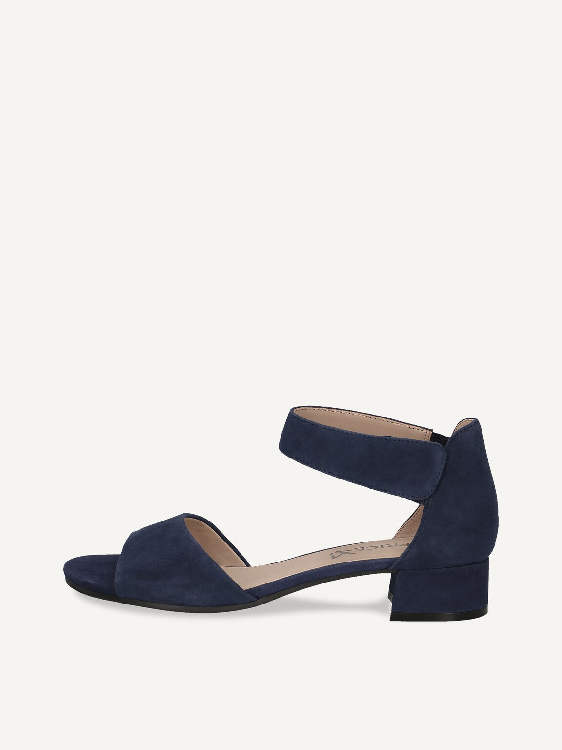Caprice, Leather Heeled sandal - blue OCEAN SUEDE, image 2 of 5