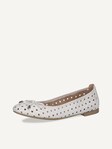 Not selected, Caprice, Leather Ballerina - white WHITE NAPPA