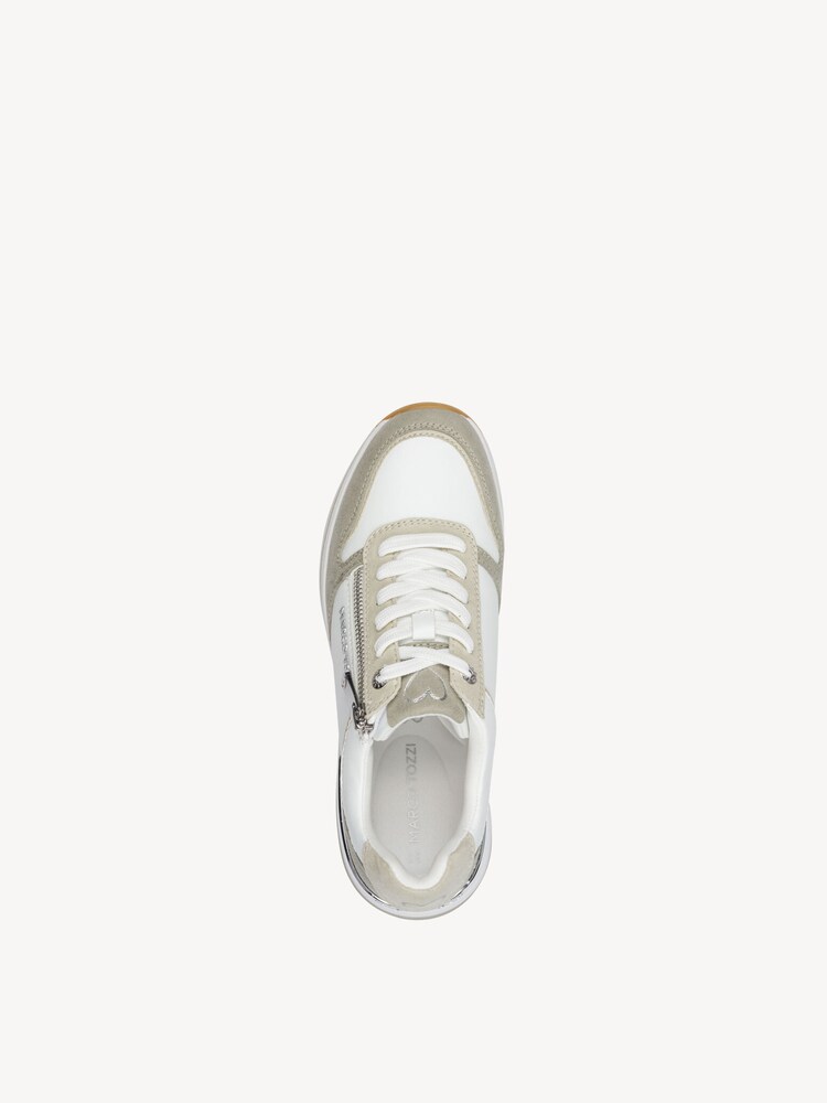 Marco Tozzi, Sneaker - bianco WHITE/MATCHA, immagine 4 di 7