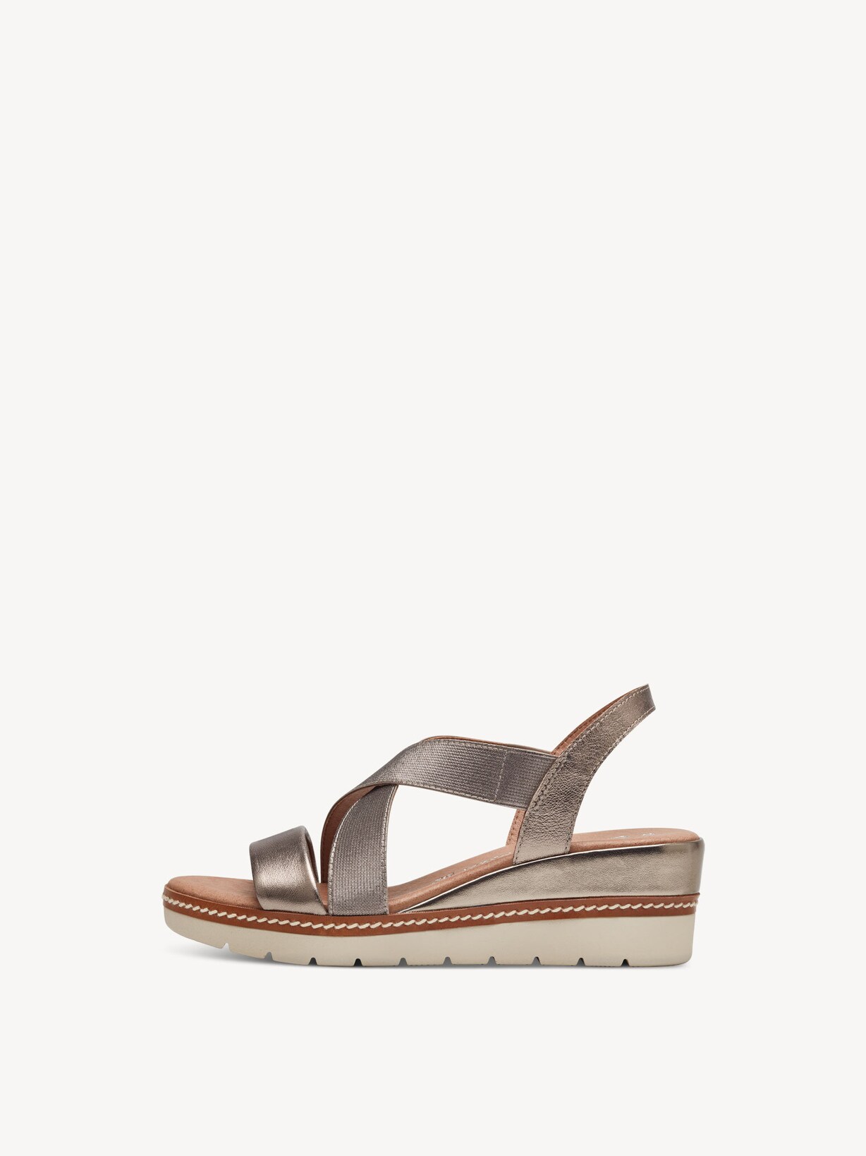 Marco Tozzi, Ledersandale - rosa ROSE METALLIC, Bild 2 von 6