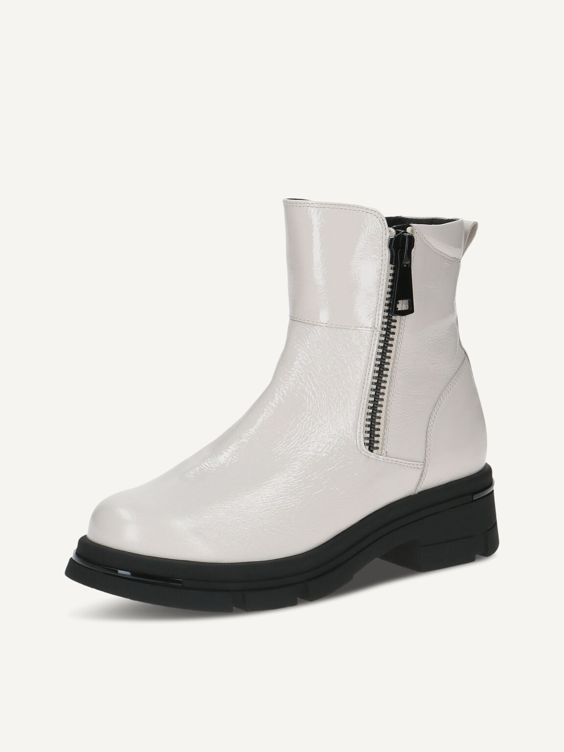 Caprice, Leather Bootie - white WHITE NAPLAK, image 1 of 5