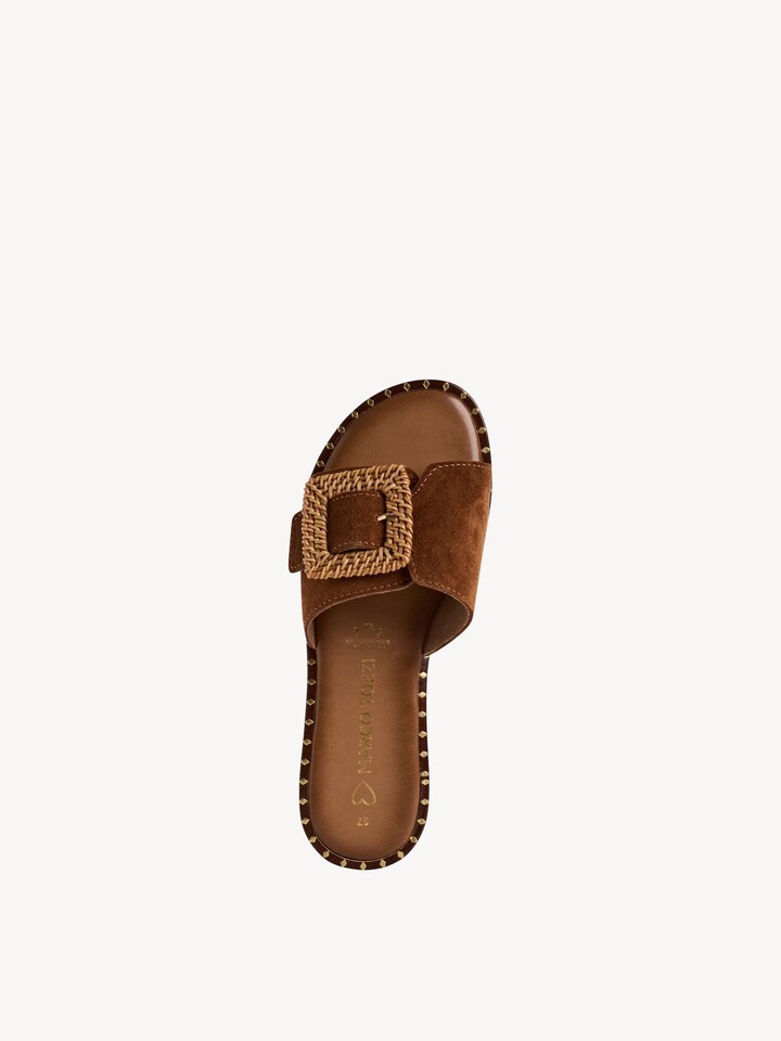 Marco Tozzi, Ciabatte - marrone COGNAC COMB