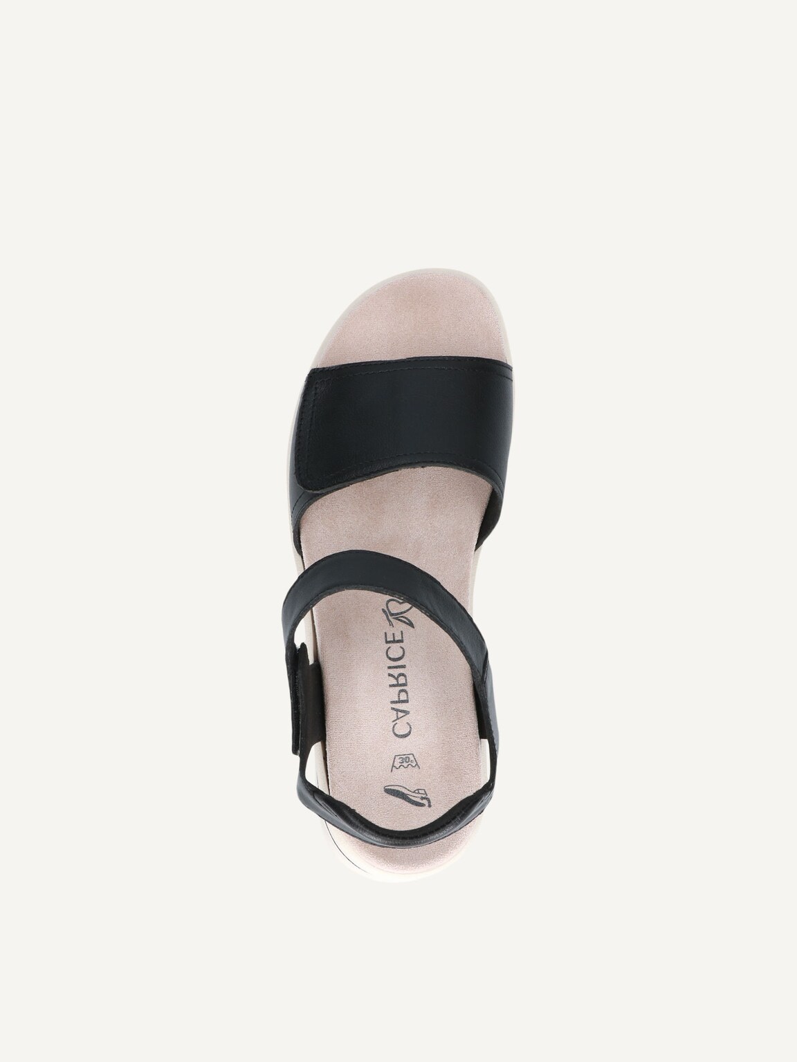 Caprice, Leather Heeled sandal - black BLACK NAPPA, image 5 of 5