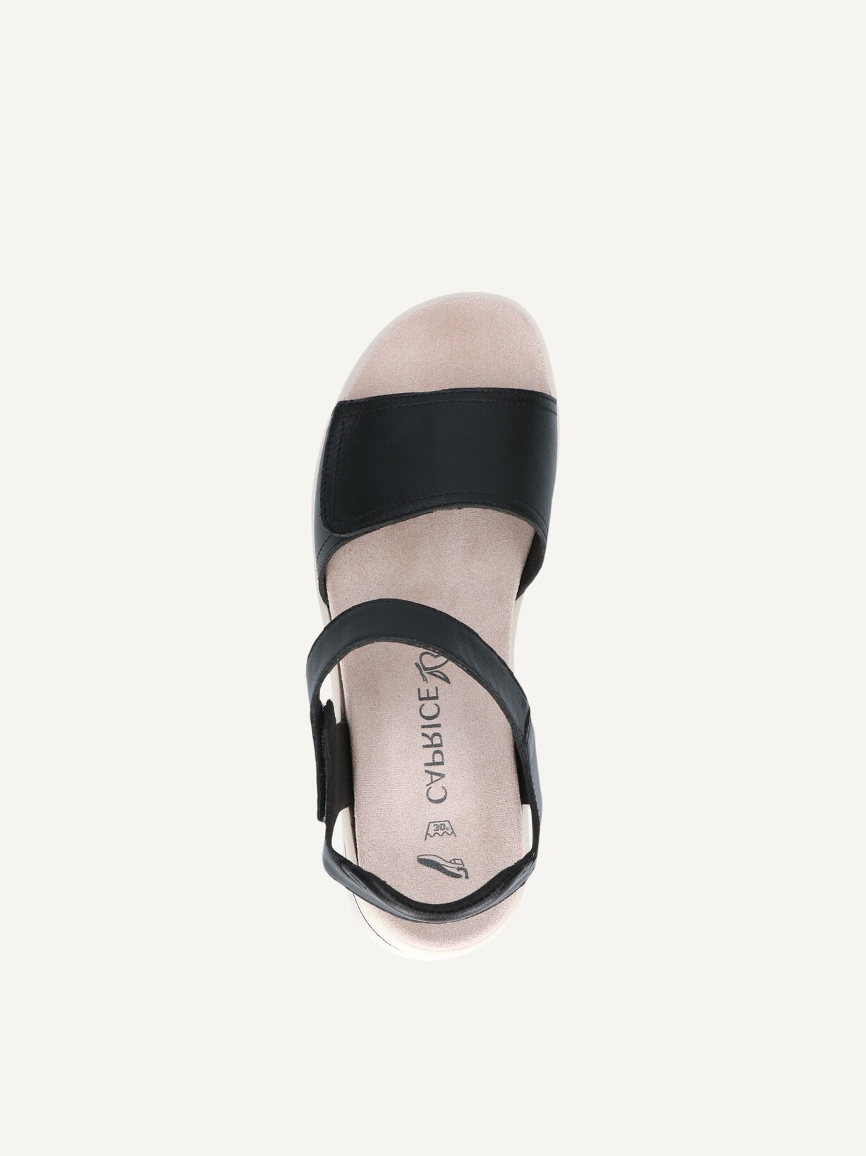 Caprice, Sandale à talon en cuir - noir BLACK NAPPA, image 4 sur 5