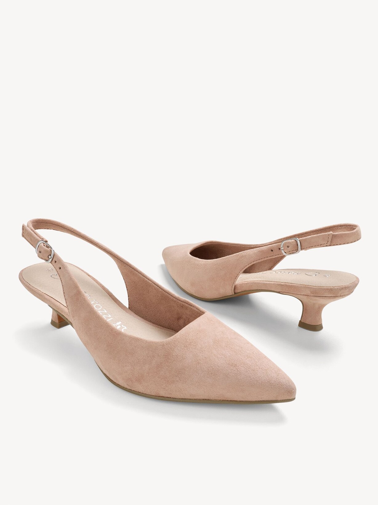 Marco Tozzi, Læder slingpumps - rosa NUDE, billede 7 af 7