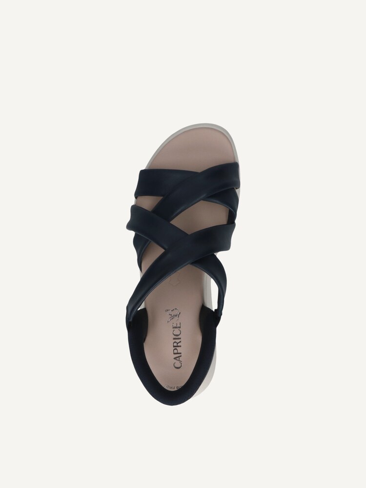 Caprice, Sandale en cuir - bleu OCEAN SOFTNAP., image 4 sur 5