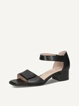 Selected, Caprice, Leather Heeled sandal - black BLACK NAPPA