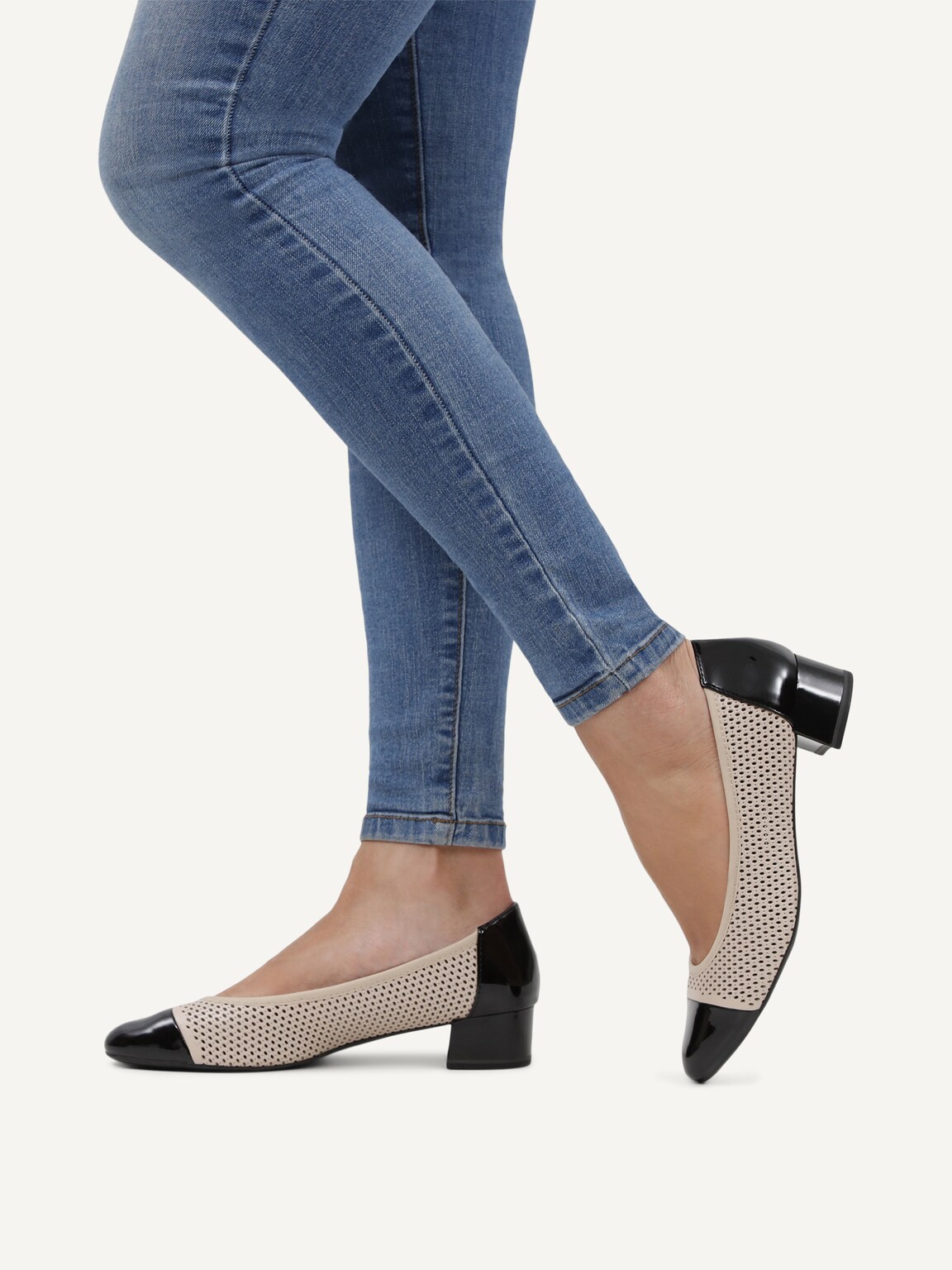 Caprice, Pumps - beige BEIGE/BLACK, image 2 of 6