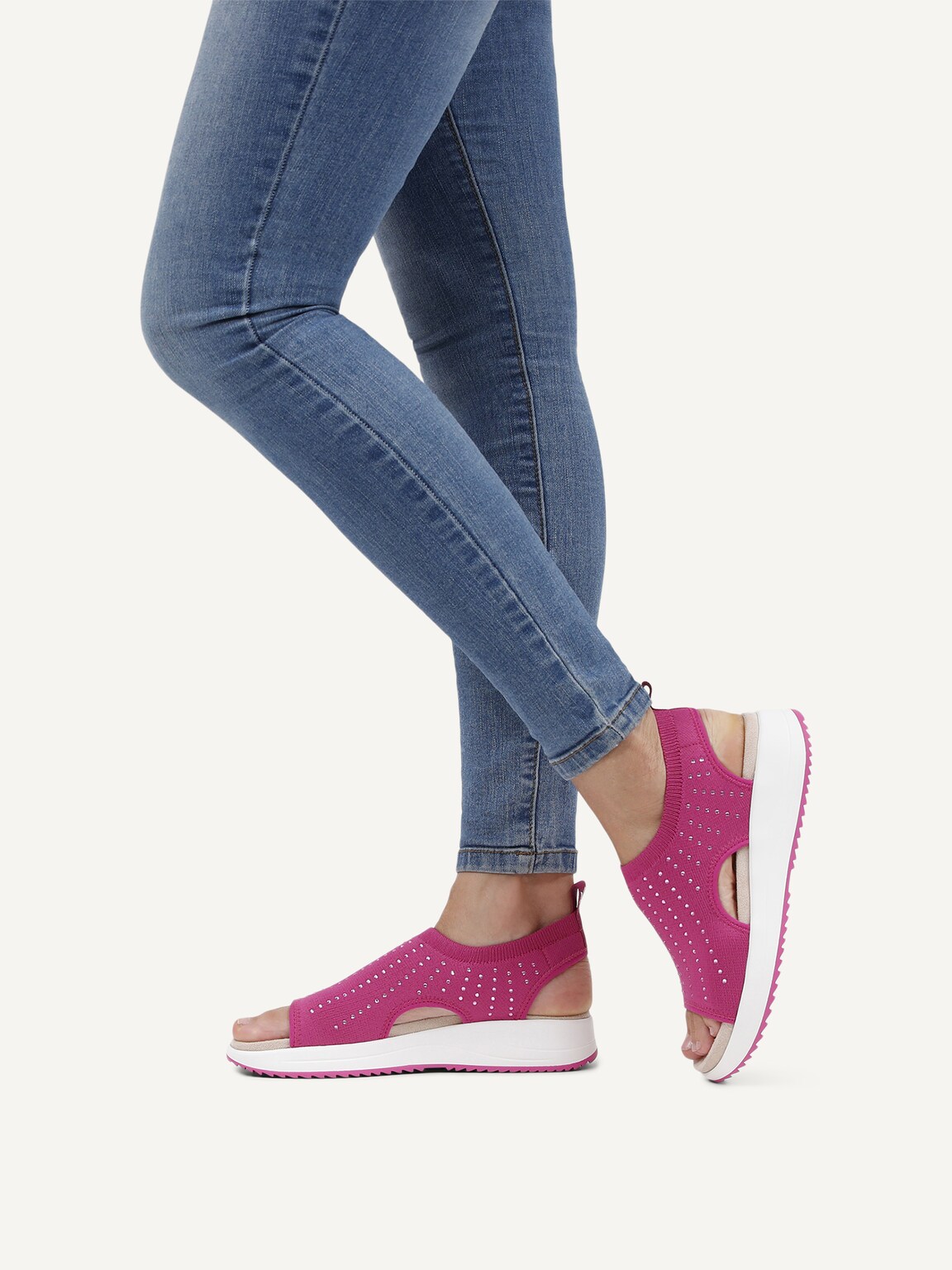 Caprice, Sandal - pink PINK KNIT, image 2 of 6
