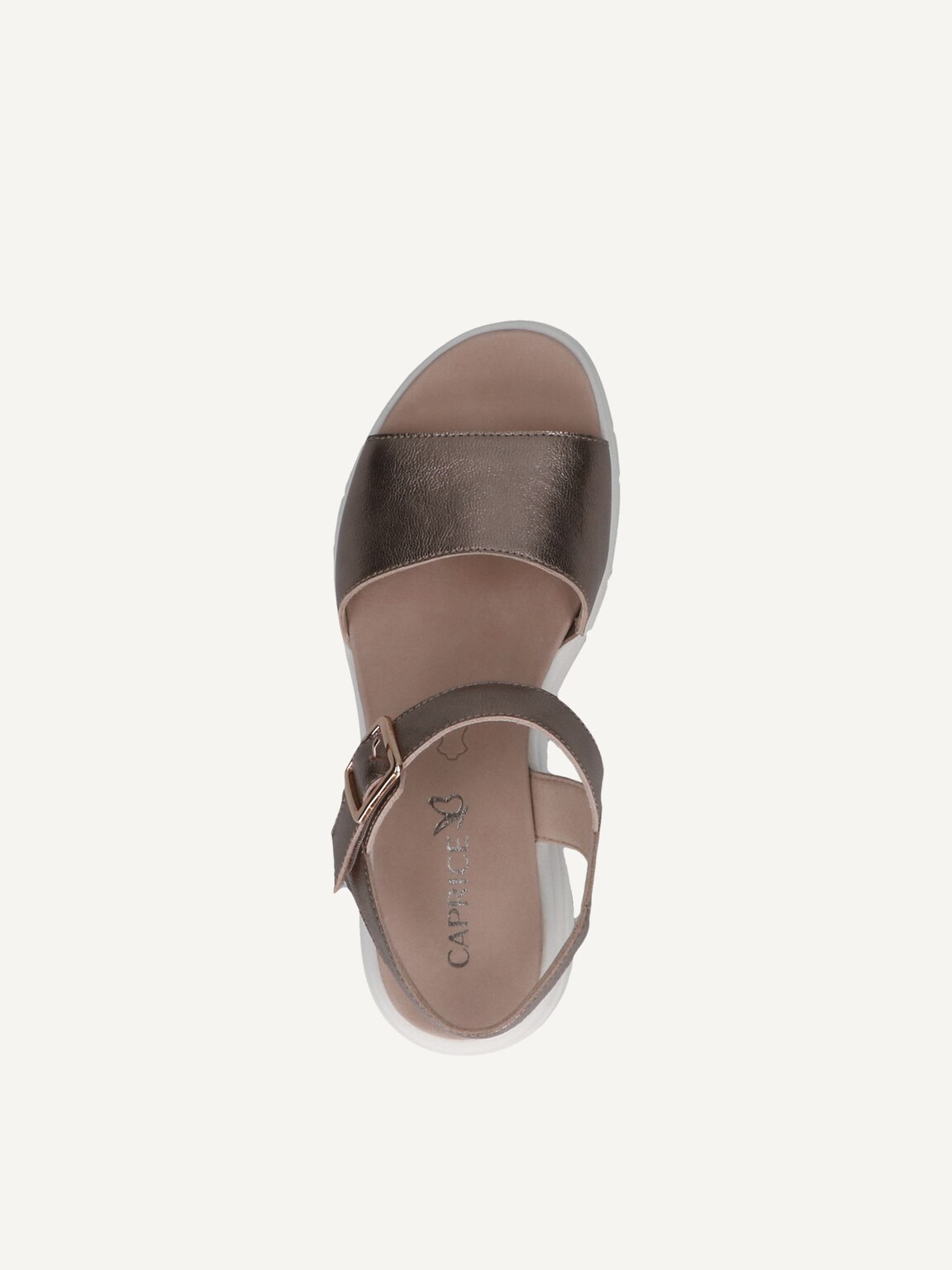 Caprice, Leather Sandal - brown TAUPE METALLIC, image 5 of 5