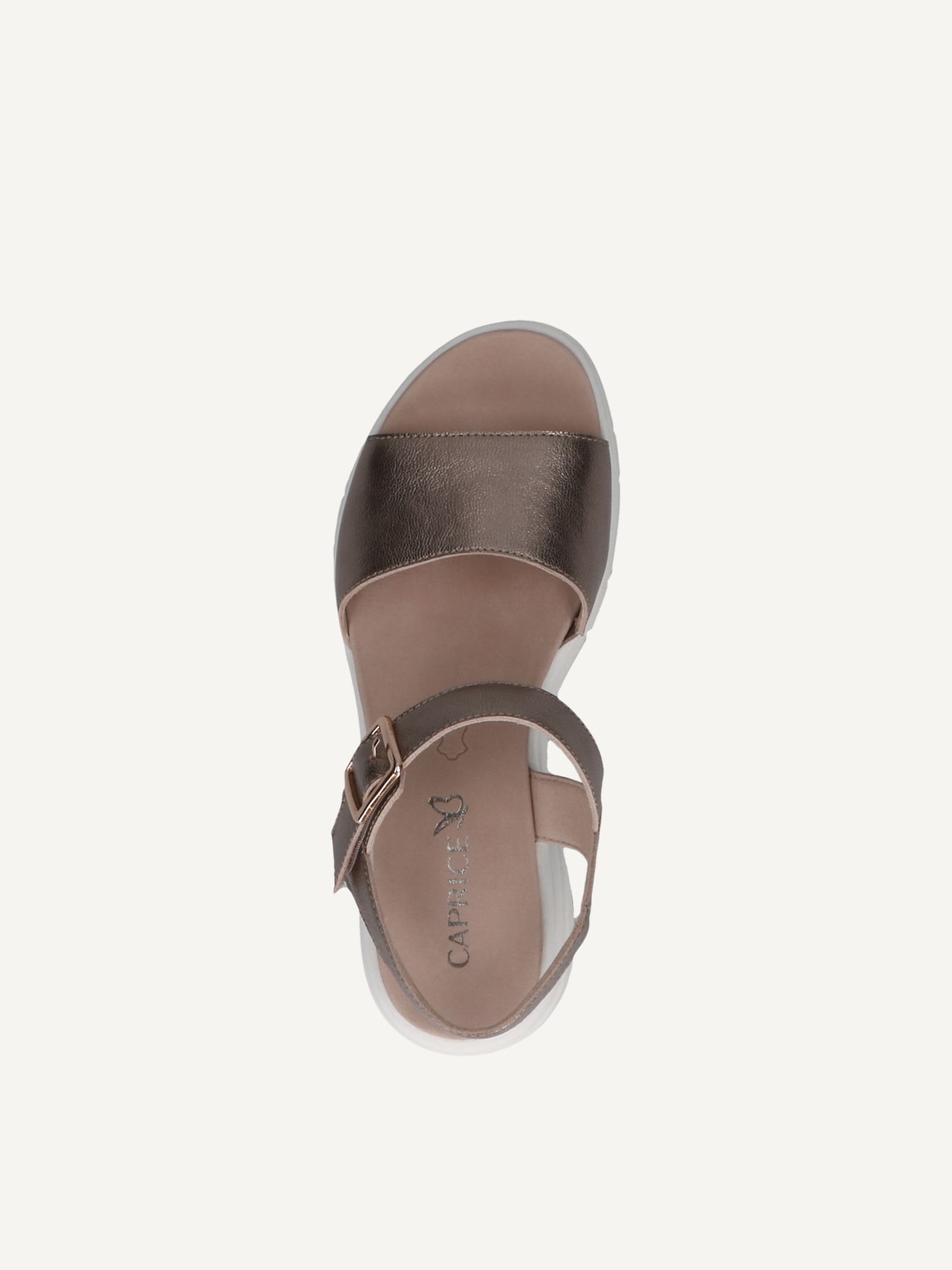 Caprice, Sandale en cuir - marron TAUPE METALLIC, image 4 sur 5