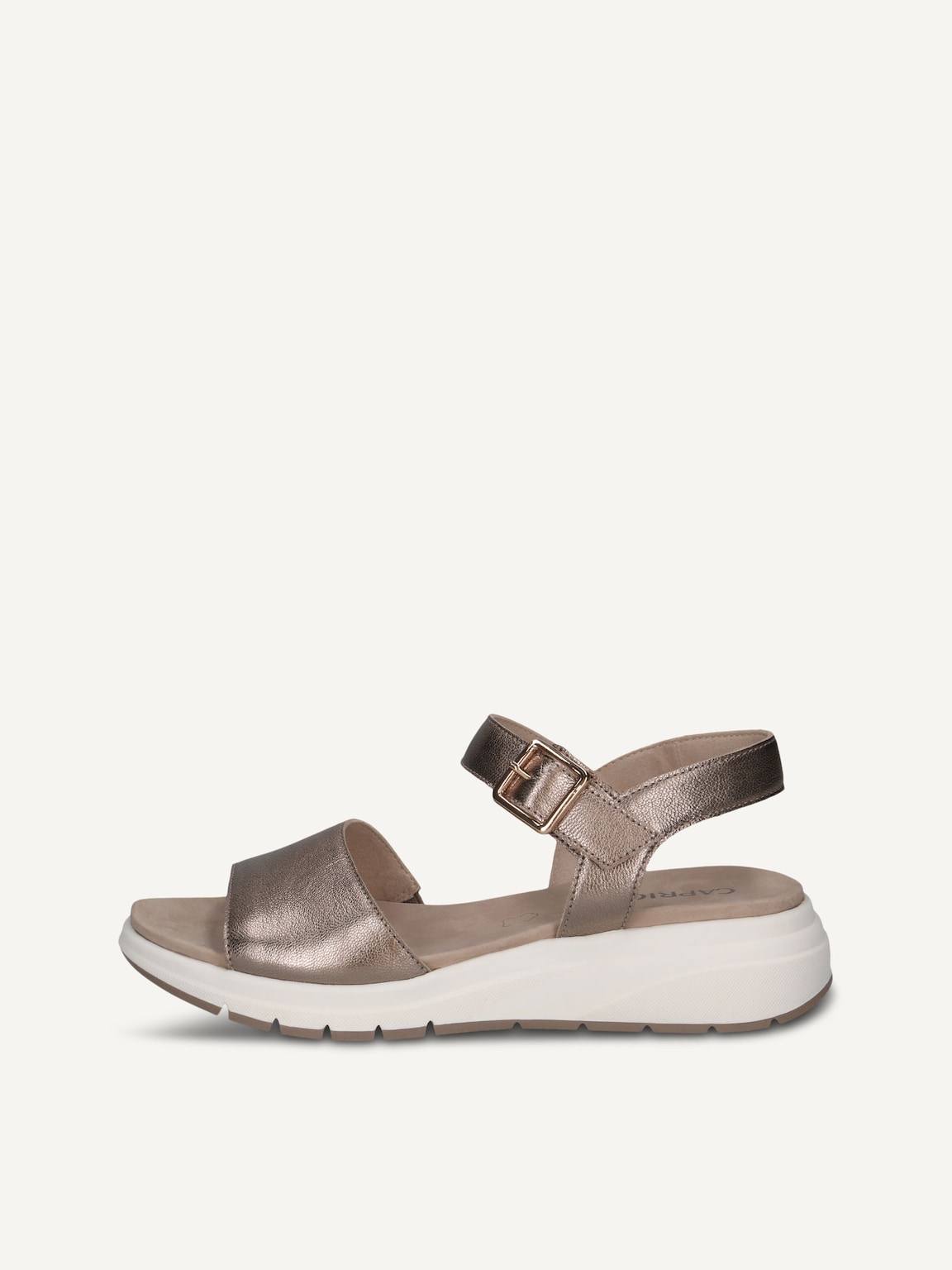Caprice, Leather Sandal - brown TAUPE METALLIC, image 2 of 5