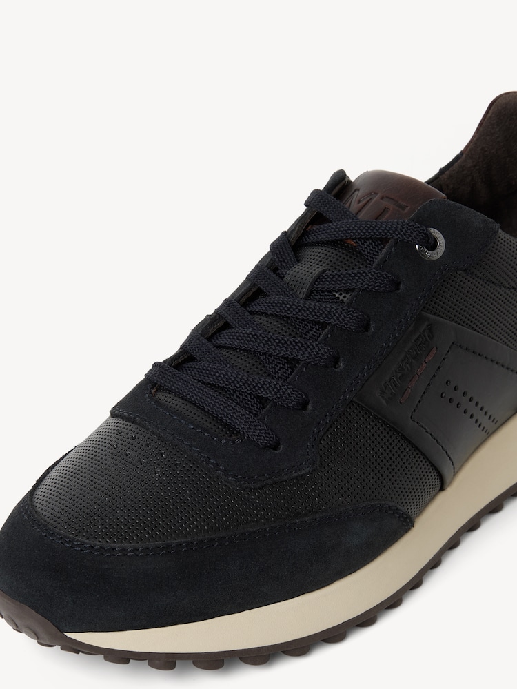 Marco Tozzi, Leather Sneaker - blue NAVY COMB, image 5 of 6