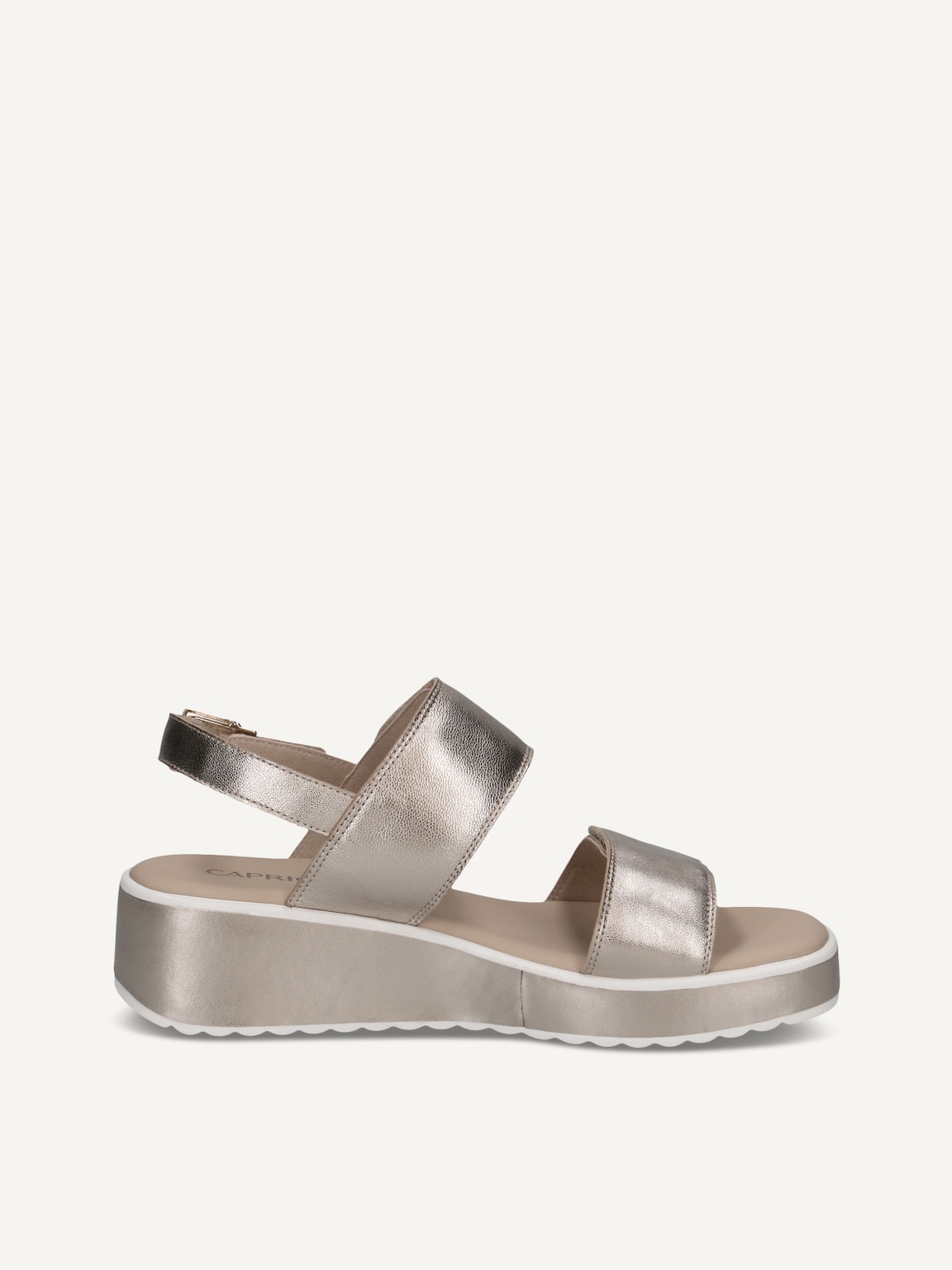 Caprice, Leather Sandal - brown TAUPE METALLIC, image 3 of 5