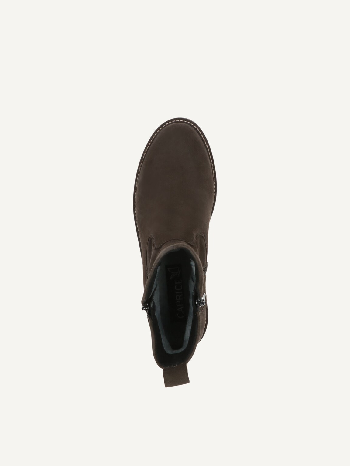 Caprice, Leather Bootie - grey DK GREY SUEDE, image 6 of 6