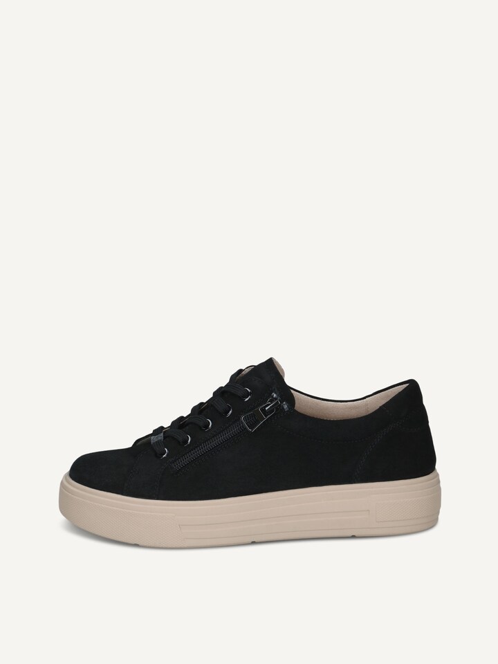 Caprice, Basket en cuir - noir BLACK SUEDE