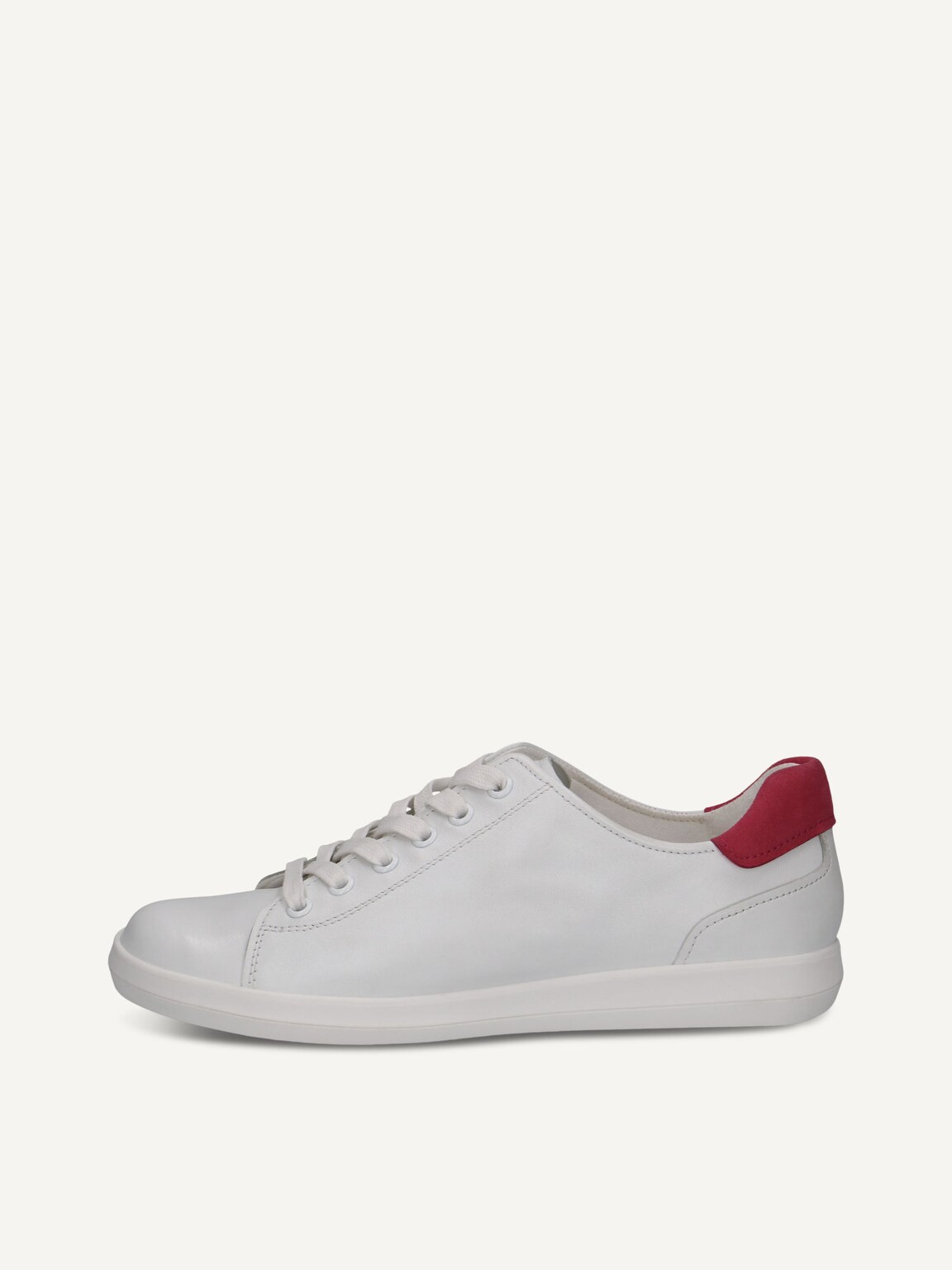 Caprice, Leather Sneaker - white WHITE/PINK, image 2 of 5