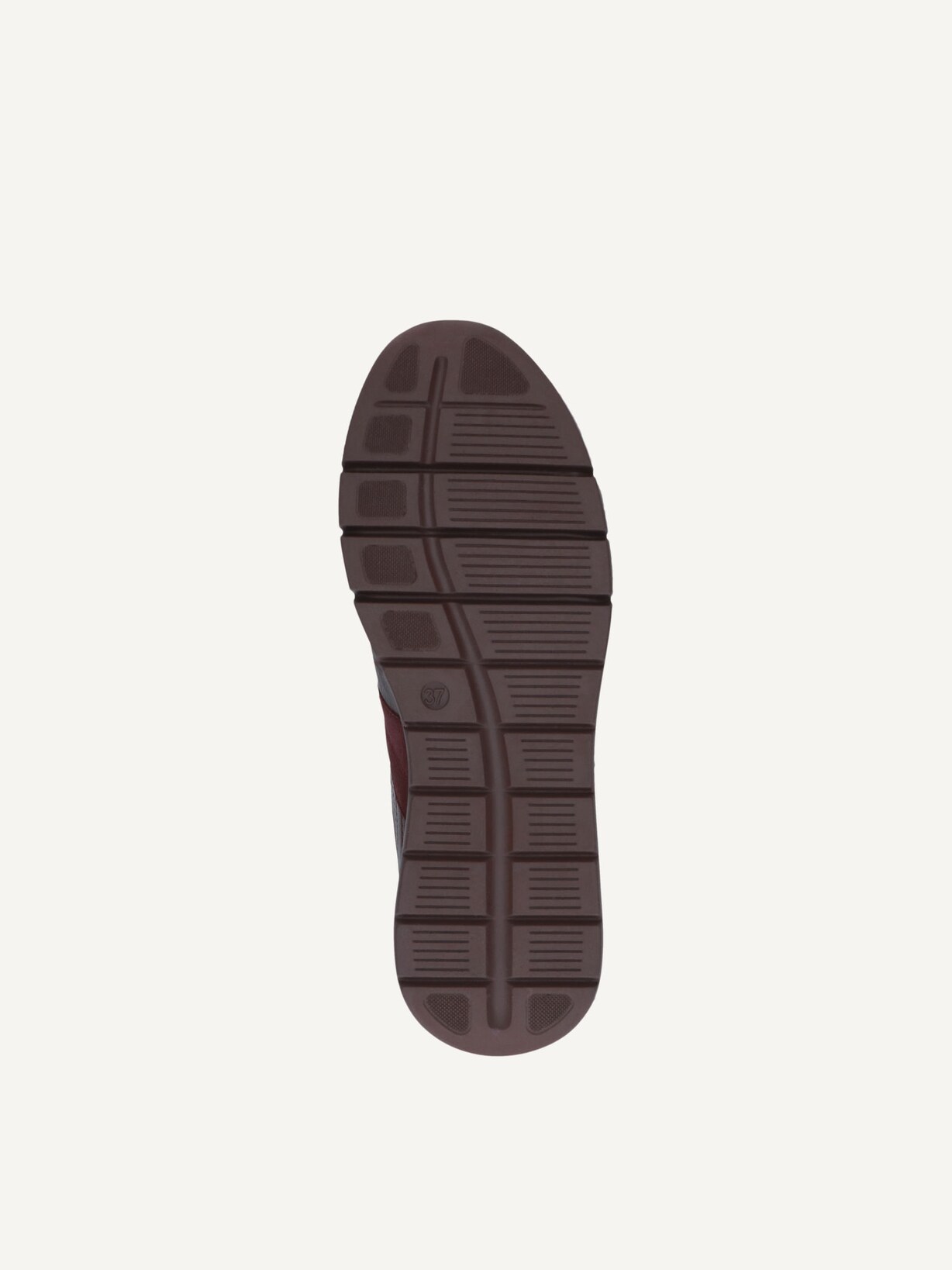 Caprice, Basket en cuir - rouge BORDEAUX COMB, image 6 sur 6