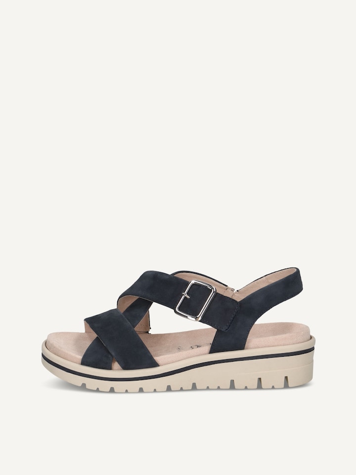 Caprice, Sandale en cuir - bleu OCEAN SUEDE