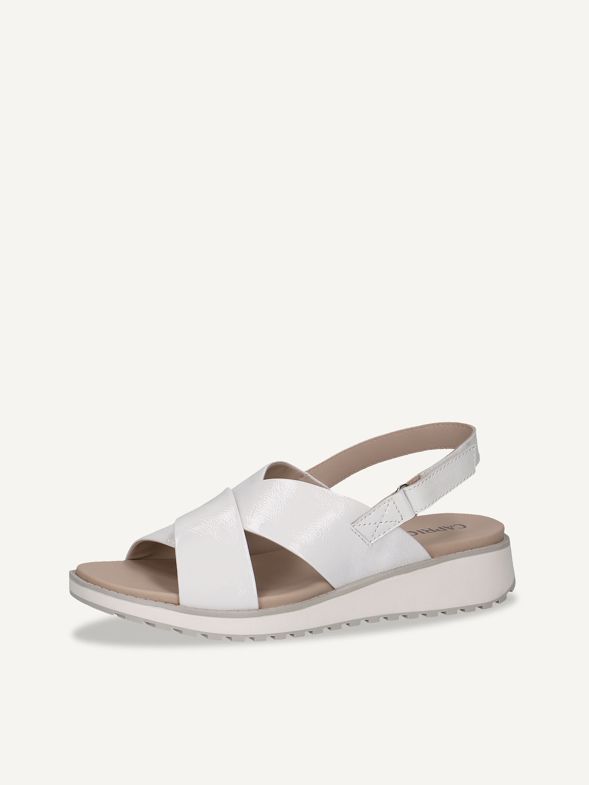 Caprice, Leather Sandal - white WHITE NAPLAK, image 1 of 5