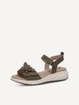 Selected, Caprice, Leather Sandal - khaki OLIVE NUBUC
