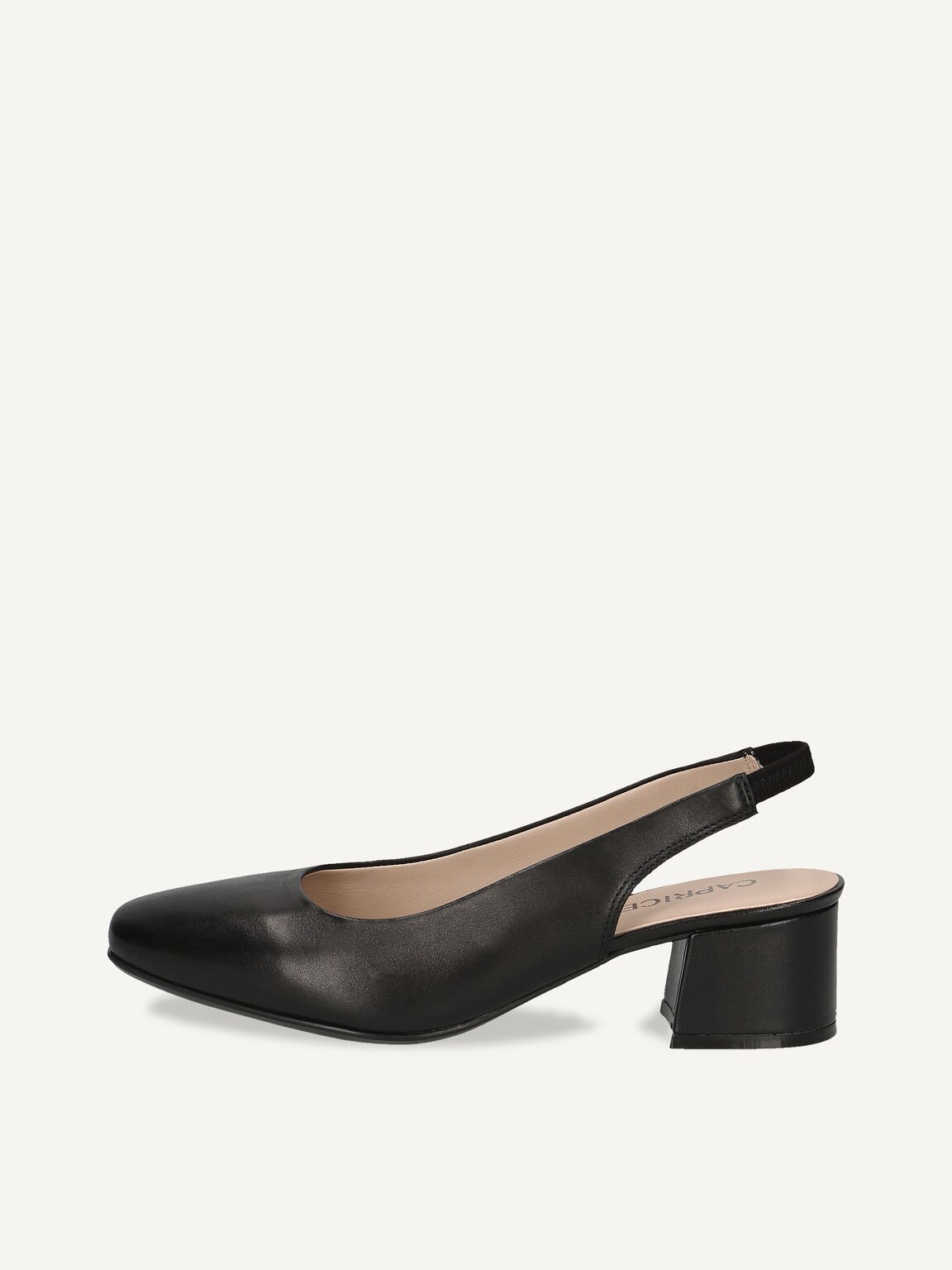 Caprice, Leather sling pumps - black BLACK NAPPA, image 2 of 5