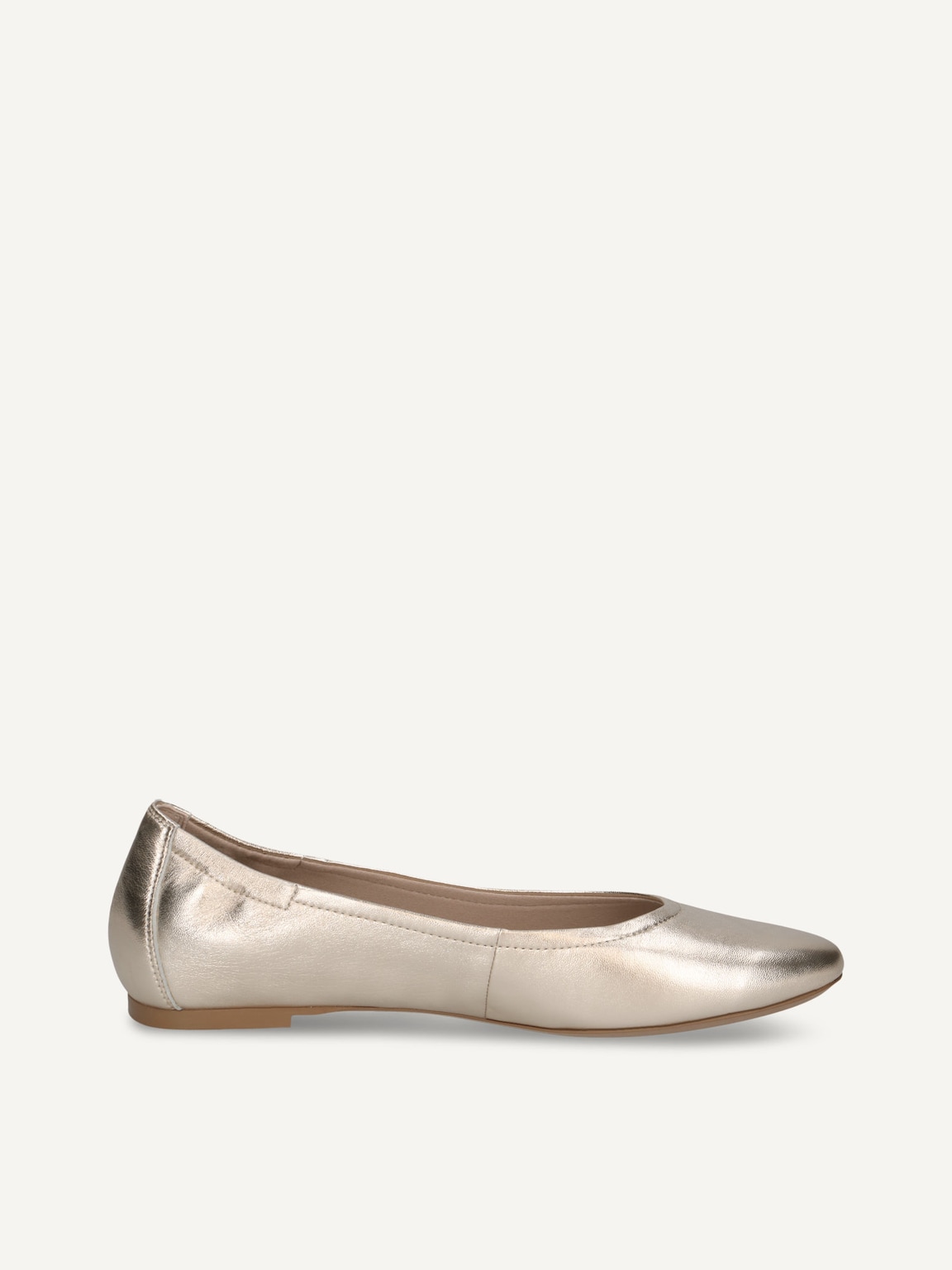 Caprice, Leather Ballerina - gold LT.GOLD METAL., image 3 of 5