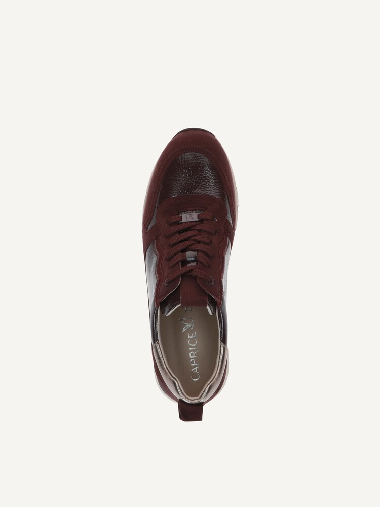 Caprice, Basket en cuir - rouge BORDEAUX COMB, image 5 sur 6