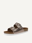 Not selected, Caprice, Leather Mule - brown TAUPE METALLIC
