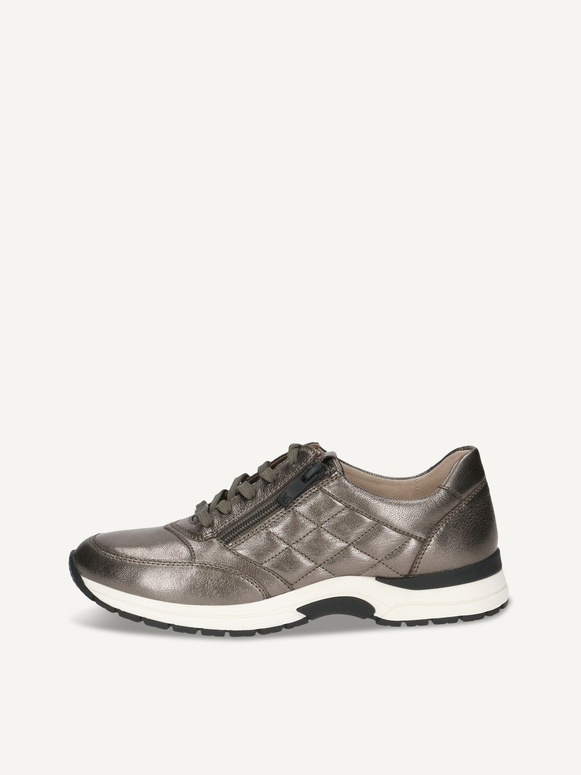 Caprice, Leather Sneaker - metallic PIOMBO METAL, image 2 of 5