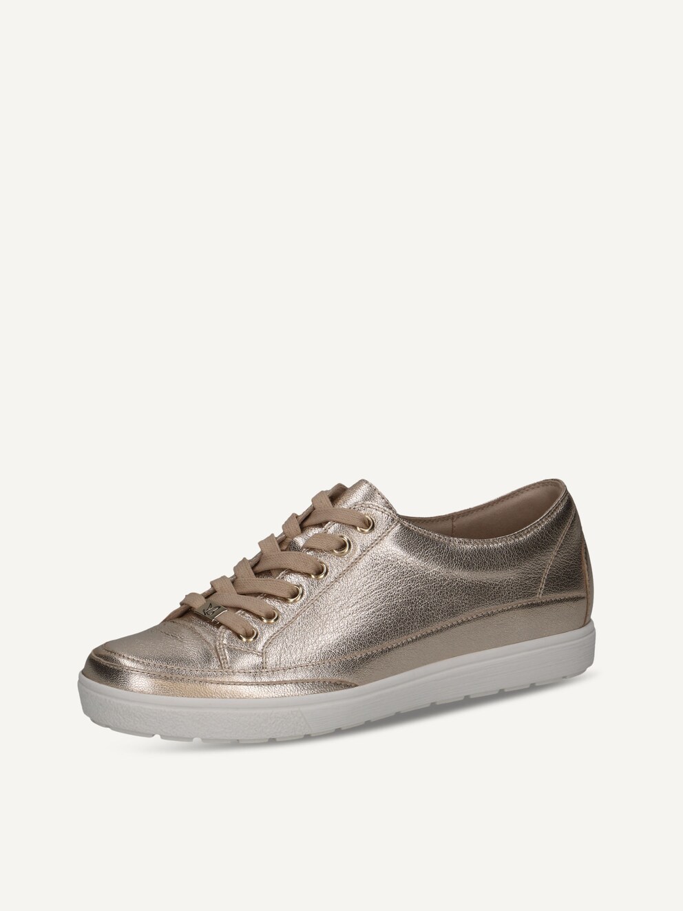 Caprice, Leather Sneaker - metallic PLATIN METAL., image 1 of 6