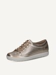 Selected, Caprice, Leather Sneaker - metallic PLATIN METAL.