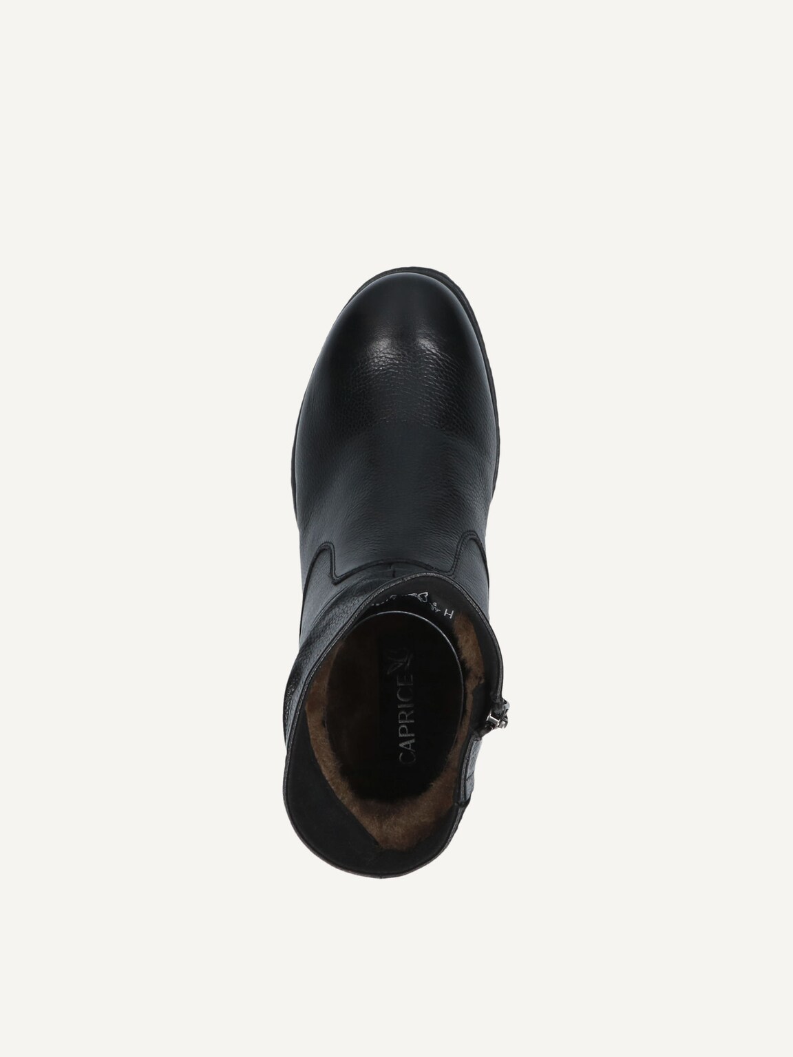 Caprice, Leather Bootie - black warm lining BLACK NAPPA, image 5 of 5