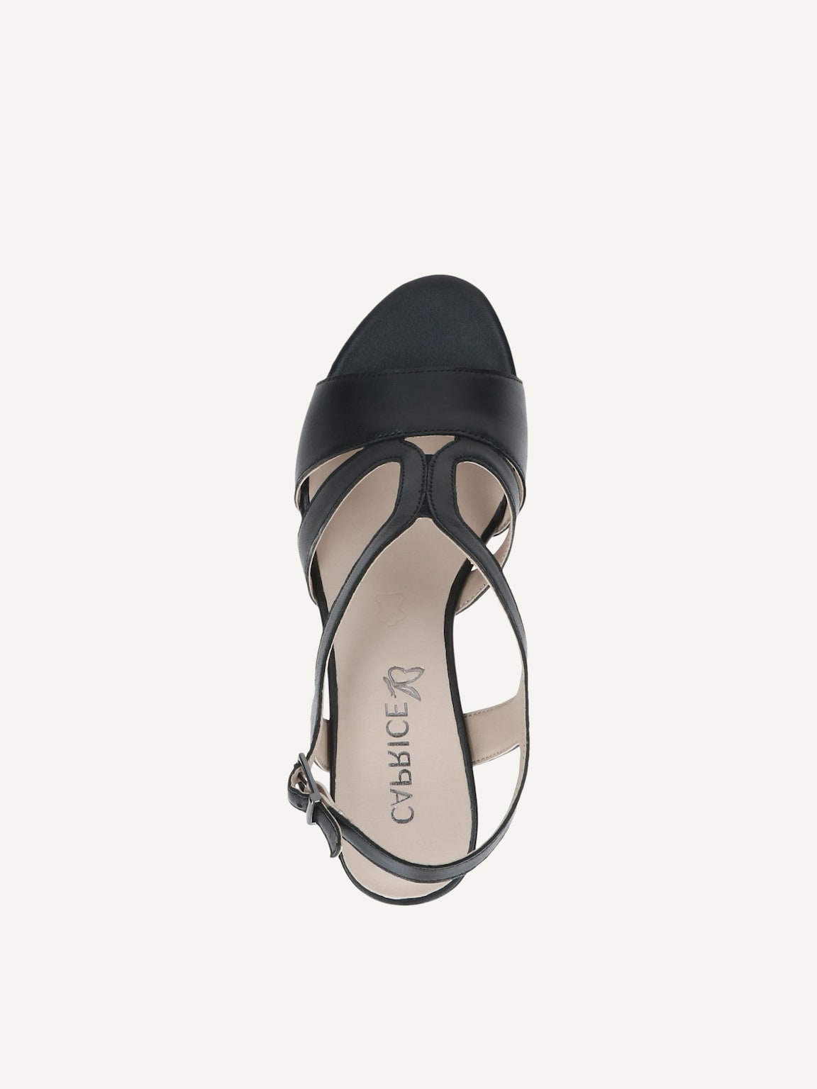 Caprice, Leather Heeled sandal - black BLACK NAPPA, image 6 of 6