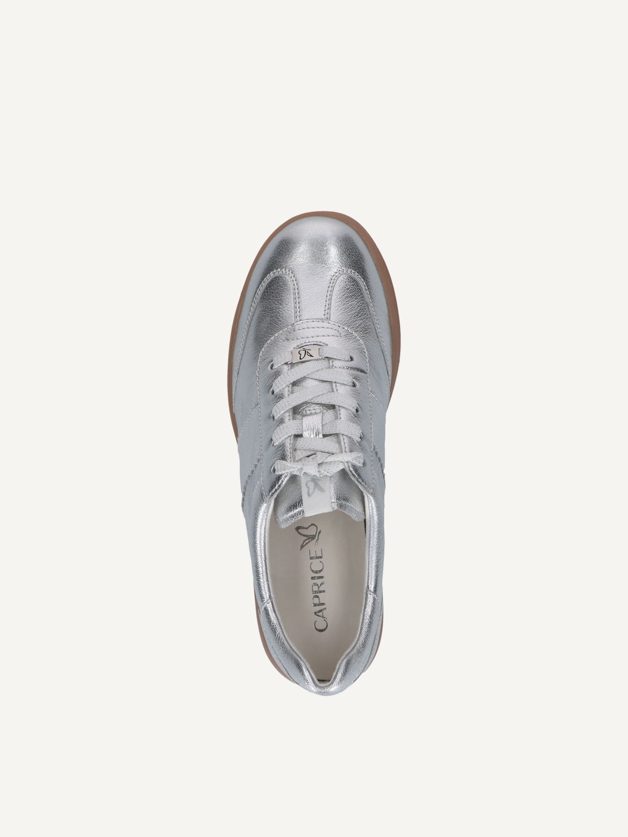 Caprice, Basket en cuir - argent SILVER METAL., image 4 sur 5