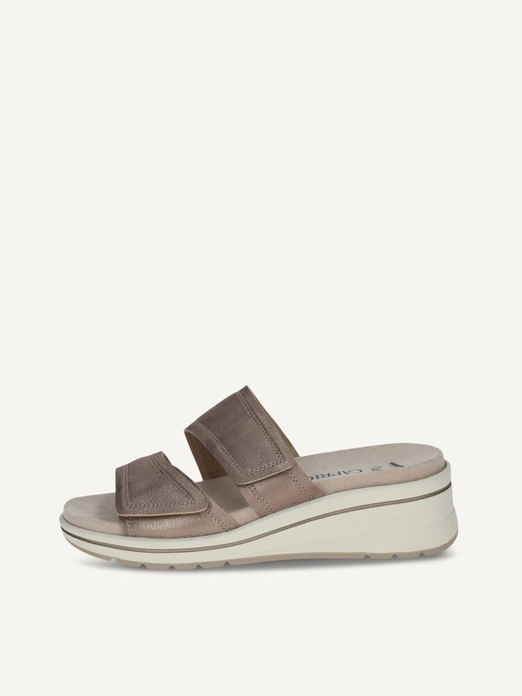 Caprice, Leather Mule - brown TAUPE METALLIC, image 3 of 6