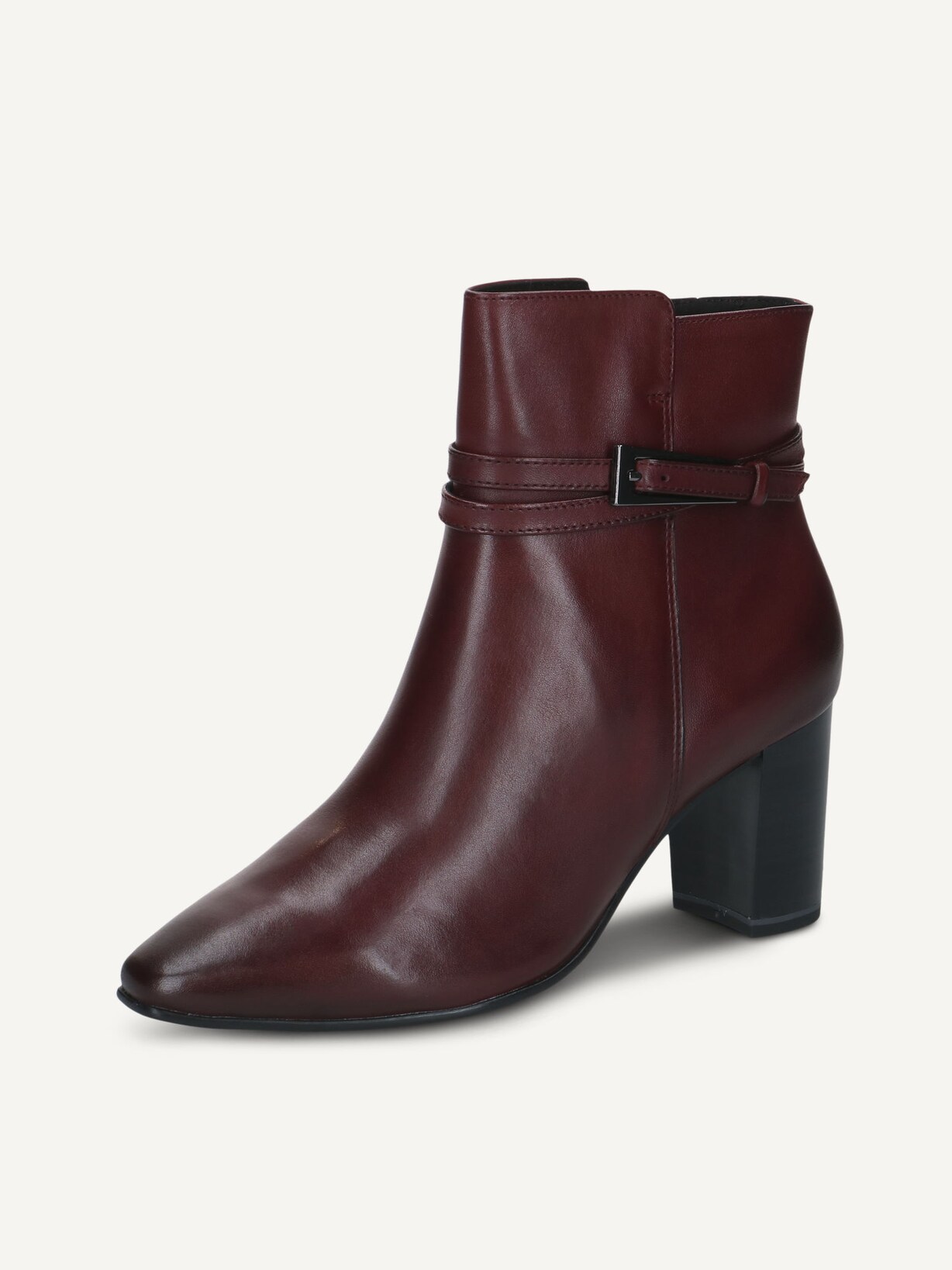 Caprice, Bottine en cuir - rouge BORDEAUX NAPPA, Image 3 of 6