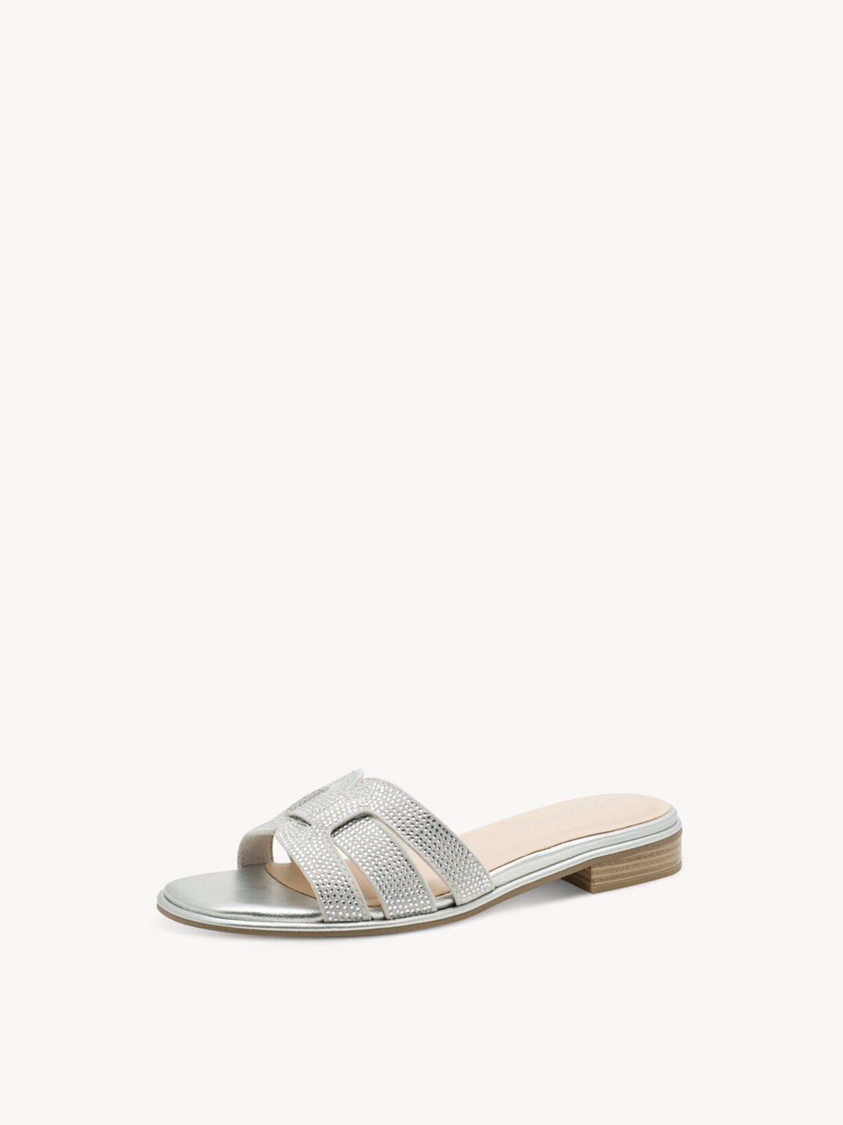 Marco Tozzi, Slipper - metallic SILVER, afbeelding 1 van 6