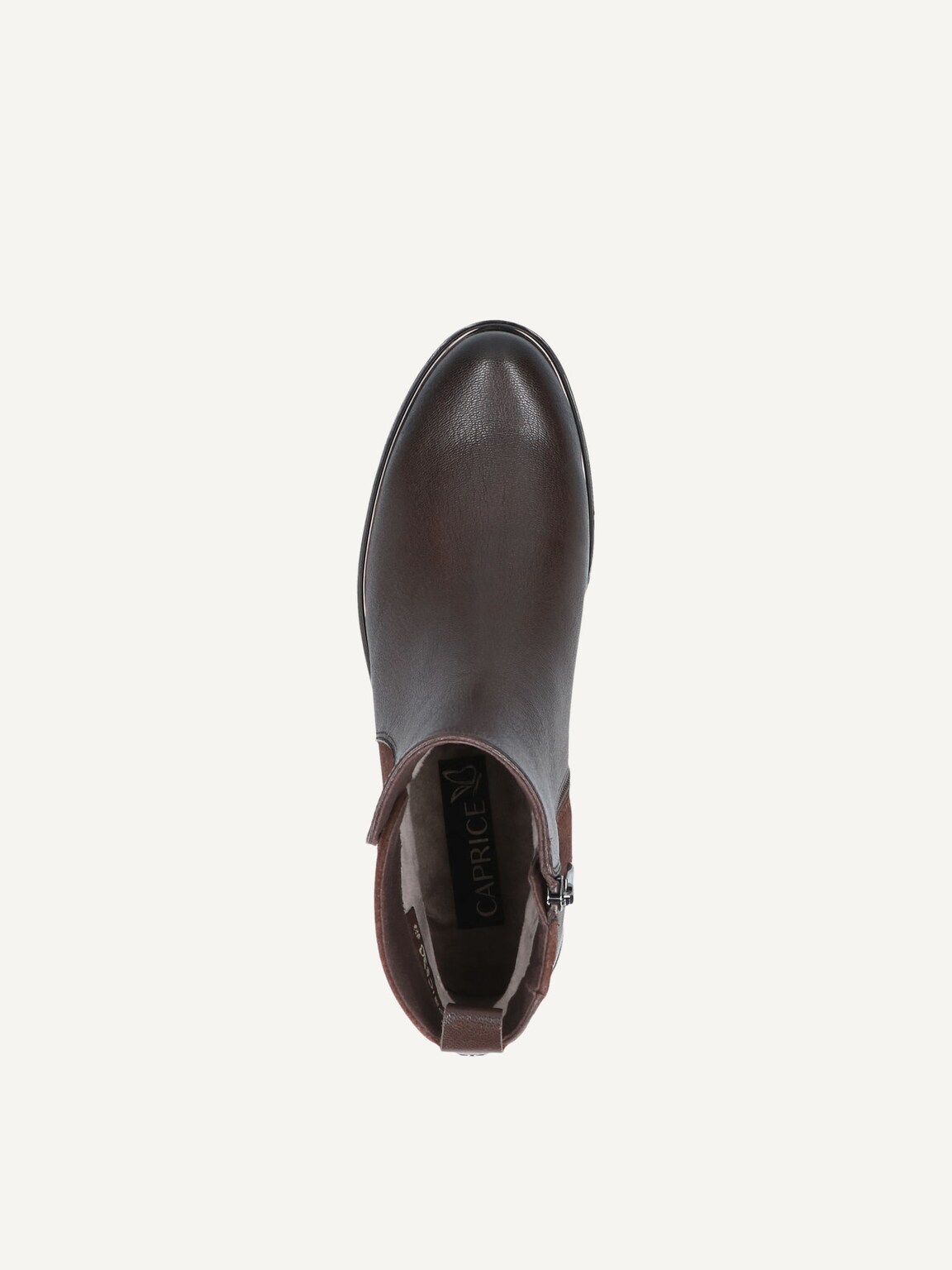 Caprice, Leather Bootie - brown DK BROWN COMB, image 5 of 5